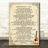 Alanis Morissette Ironic Song Lyric Quote Print