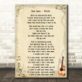 Bee Gees Words Song Lyric Quote Print