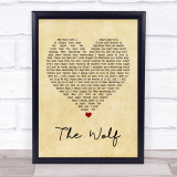 Mumford & Sons The Wolf Vintage Heart Song Lyric Print