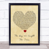 Ocean Colour Scene The Day We Caught The Train Vintage Heart Song Lyric Print