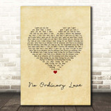 Sade No Ordinary Love Vintage Heart Song Lyric Print