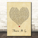 Shalamar There It Is Vintage Heart Song Lyric Print