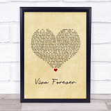 Spice Girls Viva Forever Vintage Heart Song Lyric Print