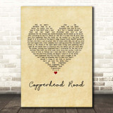 Steve Earle Copperhead Road Vintage Heart Song Lyric Print