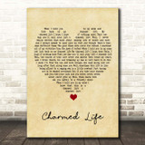 The Divine Comedy Charmed Life Vintage Heart Song Lyric Print