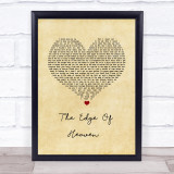 Wham! The Edge Of Heaven Vintage Heart Song Lyric Print