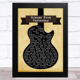 Mac DeMarco Dreams From Yesterday Black Guitar Song Lyric Music Art Print