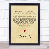 Boxcar Racer There Is Vintage Heart Song Lyric Print