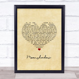 Cat Stevens Moonshadow Vintage Heart Song Lyric Print