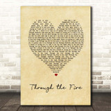 Chaka Khan Through the Fire Vintage Heart Song Lyric Print