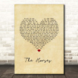 Daryl Braithwaite The Horses Vintage Heart Song Lyric Print