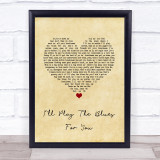 Albert King I'll Play The Blues For You Vintage Heart Song Lyric Print