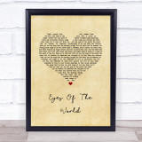Grateful Dead Eyes Of The World Vintage Heart Song Lyric Print