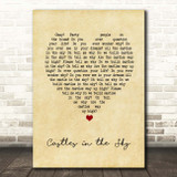 Ian Van Dahl Castles in the Sky Vintage Heart Song Lyric Print