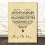 Jennifer Smestad Half the Man Vintage Heart Song Lyric Print