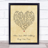 Joe Longthorne When Your Old Wedding Ring Was New Vintage Heart Song Lyric Print