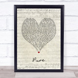Luke Sital-Singh Pure Vintage Heart Song Lyric Print