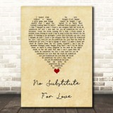 Madonna No Substitute For Love Vintage Heart Song Lyric Print