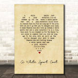 Marty Robbins A White Sport Coat Vintage Heart Song Lyric Print