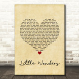 Rob Thomas Little Wonders Vintage Heart Song Lyric Wall Art Print