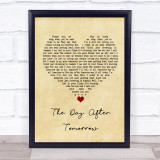 Saybia The Day After Tomorrow Vintage Heart Song Lyric Wall Art Print