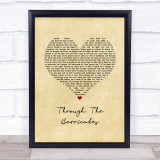 Spandau Ballet Through The Barricades Vintage Heart Song Lyric Wall Art Print