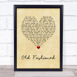 Cee Lo Green Old Fashioned Vintage Heart Song Lyric Wall Art Print