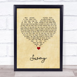 Dean Martin Sway Vintage Heart Song Lyric Wall Art Print