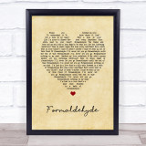 Editors Formaldehyde Vintage Heart Song Lyric Wall Art Print