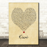 Harry Styles Kiwi Vintage Heart Song Lyric Wall Art Print