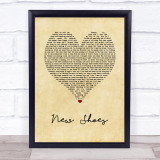 Paolo Nutini New Shoes Vintage Heart Song Lyric Wall Art Print