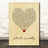 Queensryche Silent Lucidity Vintage Heart Song Lyric Wall Art Print