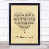 Adam Sandler Medium Pace Vintage Heart Song Lyric Quote Music Print