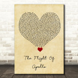 Angels & Airwaves The Flight Of Apollo Vintage Heart Song Lyric Quote Music Print