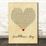 Bronski Beat Smalltown Boy Vintage Heart Song Lyric Quote Music Print