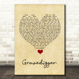 Dave Matthews Gravedigger Vintage Heart Song Lyric Quote Music Print