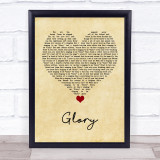 Dermot Kennedy Glory Vintage Heart Song Lyric Quote Music Print