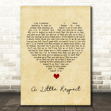Erasure A Little Respect Vintage Heart Song Lyric Quote Music Print