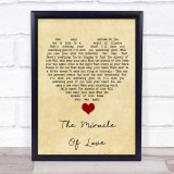 Eurythmics The Miracle Of Love Vintage Heart Song Lyric Quote Music Print