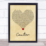 Gerry Cinnamon Canter Vintage Heart Song Lyric Quote Music Print