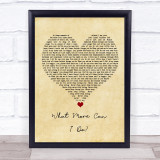Jack Savoretti What More Can I Do Vintage Heart Song Lyric Quote Music Print