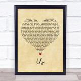 James Bay Us Vintage Heart Song Lyric Quote Music Print
