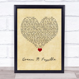 Jane Zhang Dream It Possible Vintage Heart Song Lyric Quote Music Print