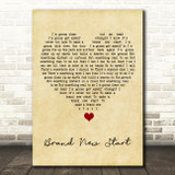 Paul Weller Brand New Start Vintage Heart Song Lyric Quote Music Print