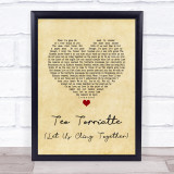 Queen Teo Torriatte (Let Us Cling Together) Vintage Heart Song Lyric Quote Music Print