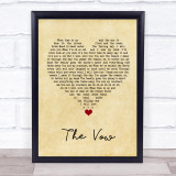 Ruth-Anne Cunningham The Vow Vintage Heart Song Lyric Quote Music Print