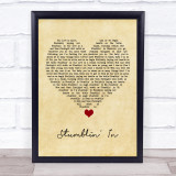 Suzi Quatro Stumblin' In Vintage Heart Song Lyric Quote Music Print