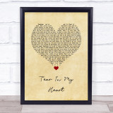 Twenty One Pilots Tear In My Heart Vintage Heart Song Lyric Quote Music Print