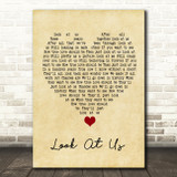 Vince Gill Look At Us Vintage Heart Song Lyric Quote Music Print