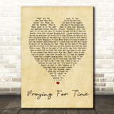 George Michael Praying For Time Vintage Heart Song Lyric Quote Print